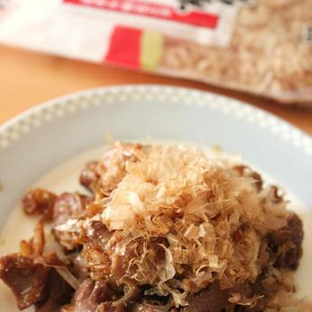 やみつき＾＾砂肝のかつおにんにくバター醤油