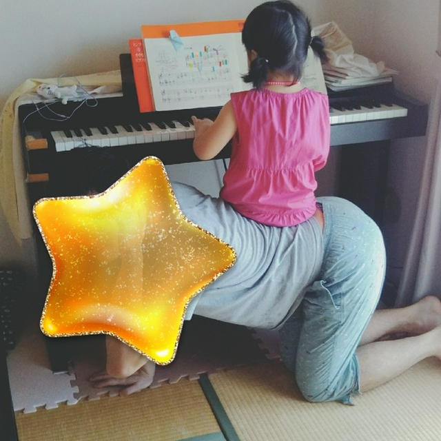 1号さんのピアノ練習