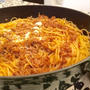 ブレイザーでどーんとミートソーススパゲッティ
