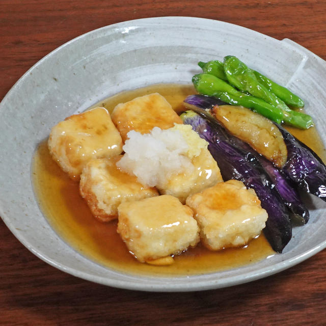 とろみあんかけ夏野菜の揚げ出し豆腐