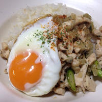 おうちでご飯☆ガパオライス&蕪のポトフ。