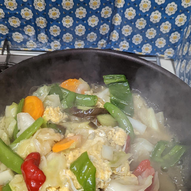 シラス卵とじ野菜あん