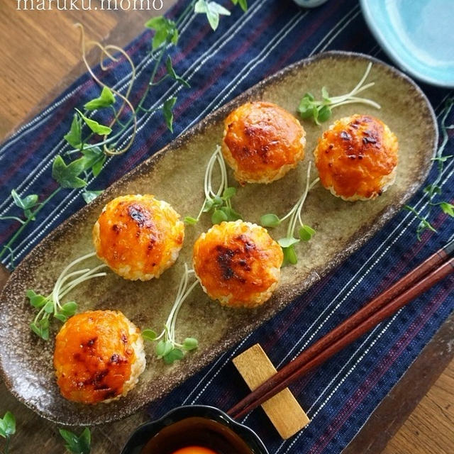 瓶詰の粒うにで簡単！絶品❤うに味噌の焼きおにぎり♪