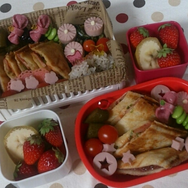 ホットサンドのお弁当☆