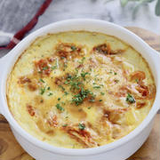 包丁なし混ぜるだけ！ヘルシーお豆腐キムチーズグラタン
