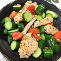 アジアンミックスで…♬簡単豚肉ソテー サラダ風
