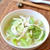 【茹で鶏と葱のあっさり塩ラーメン】玄米めん使用でグルテンフリー♬