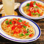旬のトマトをふんだんに使った夏らしさ抜群のひと皿！トマトとタコのさっぱり冷製パスタレシピ！