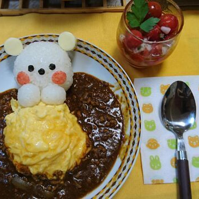 デコオムカレーくまさん♪