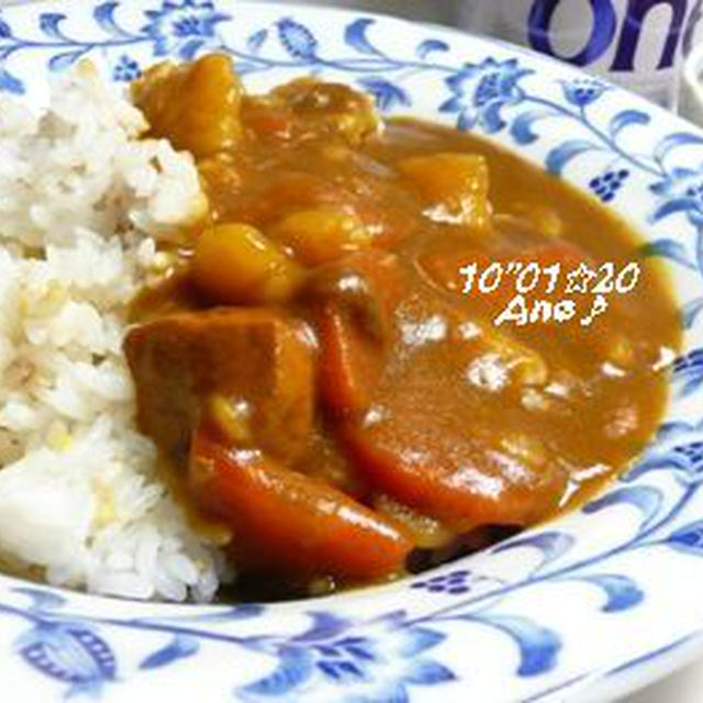 １２２０夜☆林檎カレー＆おでん風・・・♪とノルマ＾＾；