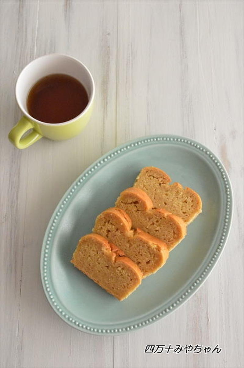 ホットケーキミックスで♪柿のパウンドケーキ