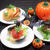 手軽に『ハロウィンサンドイッチ』。材料をテーブル並べて、ブッフェスタイルにしても。