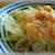 茹でキャベツ＆エビマヨうどん～うっまー！