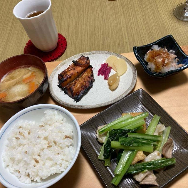 アジのみりん干しメインの和食ご飯♪