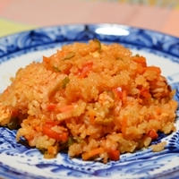 １日分の野菜de炊き込みチキンライス
