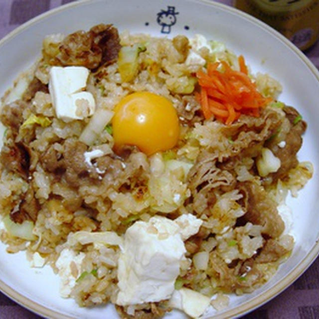 吉野家牛丼 キムチ豆腐炒飯