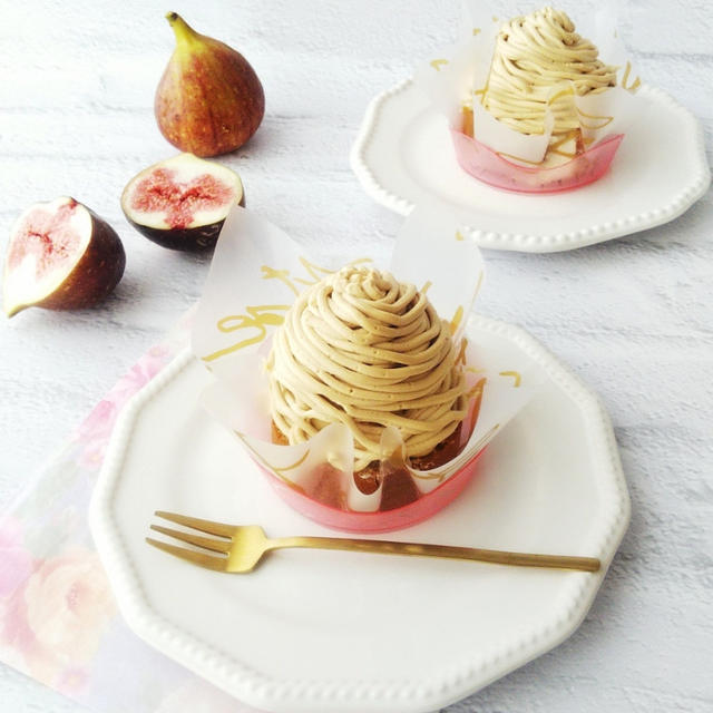 いちじくと黒糖のチーズモンブラン