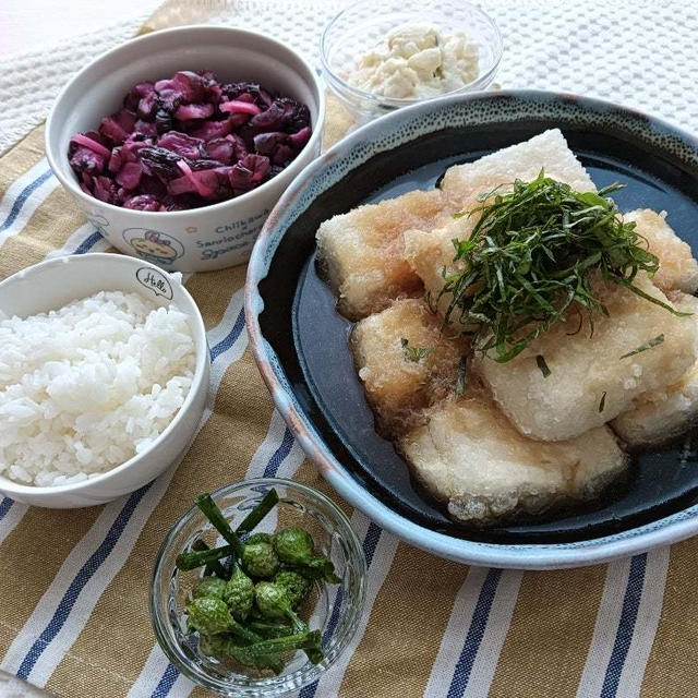 疲れた身体に揚げだし豆腐