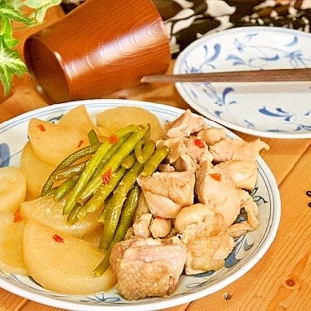 絶賛され煮汁まで残さず完食！鶏と大根のピリ辛味噌煮