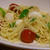 冷たいパスタ　トマトとモッツァレラ