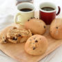 コーヒーチョコチップパン。【コーヒー粉と黒糖で色づけ・使いやすいエキスパウダー】と昨日の昼ごはん。
