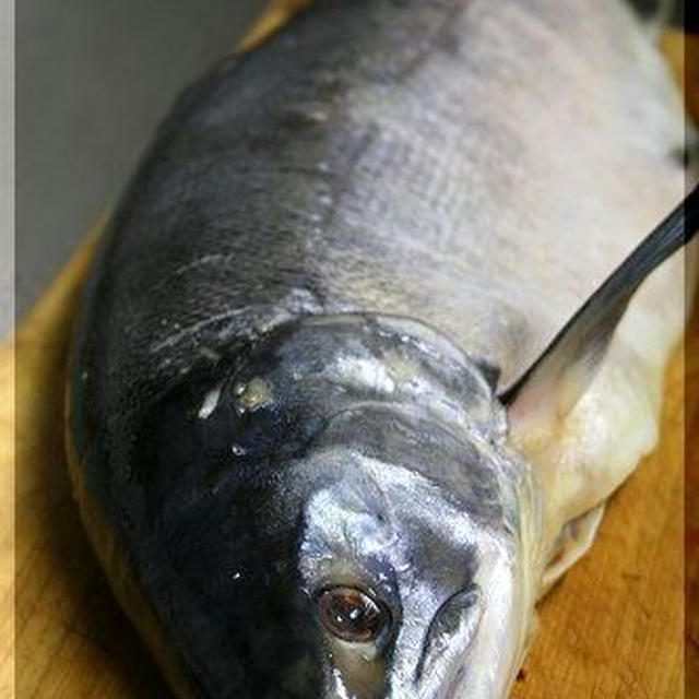 ◆新巻鮭を捌きます♪～石狩鍋だよ♪