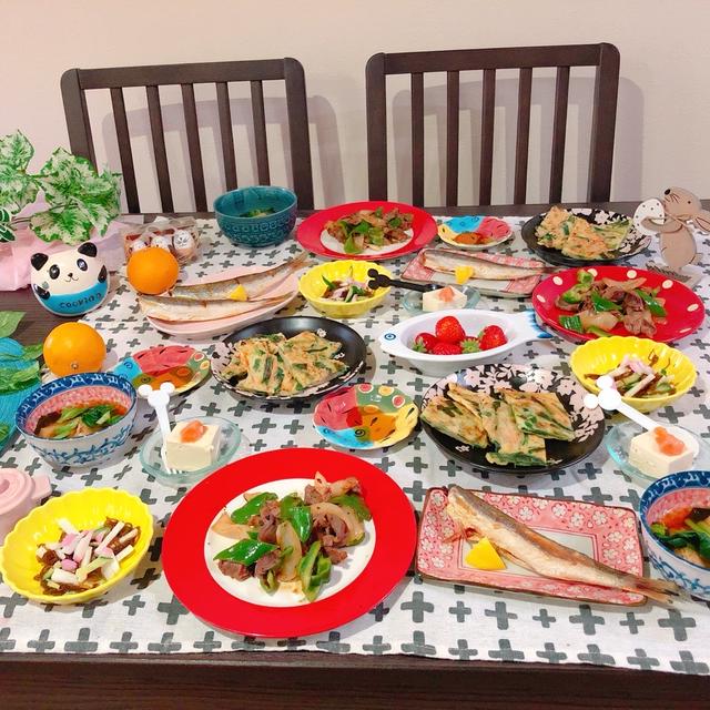‥似たような感じの夕飯