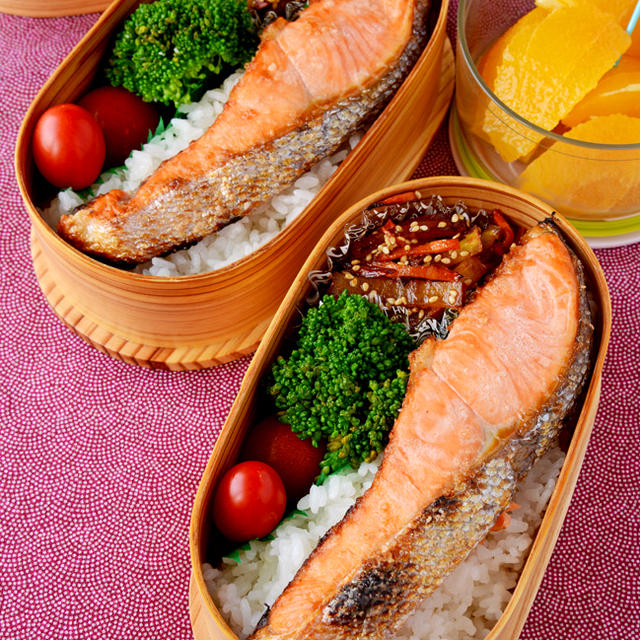 【今日のおべんと】塩鮭弁
