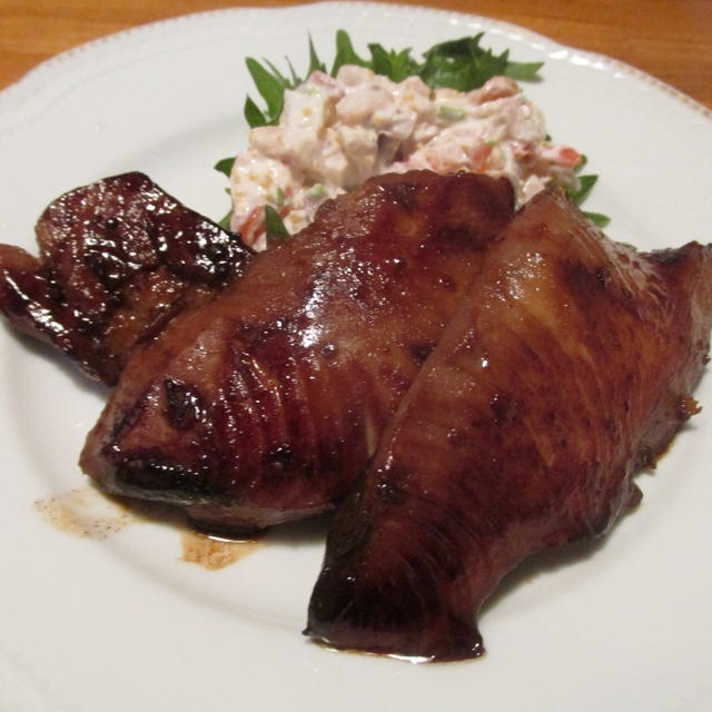 【旨魚料理】メジマグロのにんにく醤油焼き