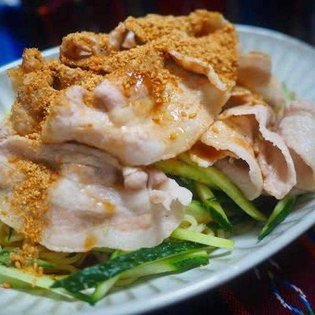 冷しゃぶで冷やし中華、ふたたび。