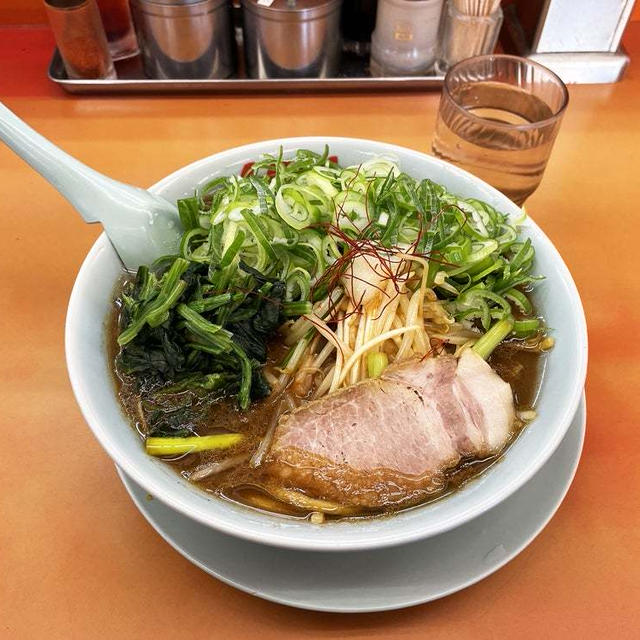 熟成味噌もやしラーメンを啜る 〜ほうれん草・LINEクーポン薬味ネギ・山岡家〜