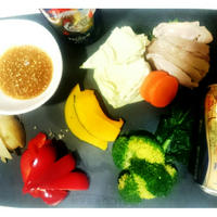 【モニターRecipe：茹で鶏とお野菜~ハーブ味噌ディップ】干支デザイン缶プレモルでお正月♪