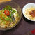 夏野菜の焼き浸しそうめんの晩ご飯　と　「桃モッツアレラ」♪