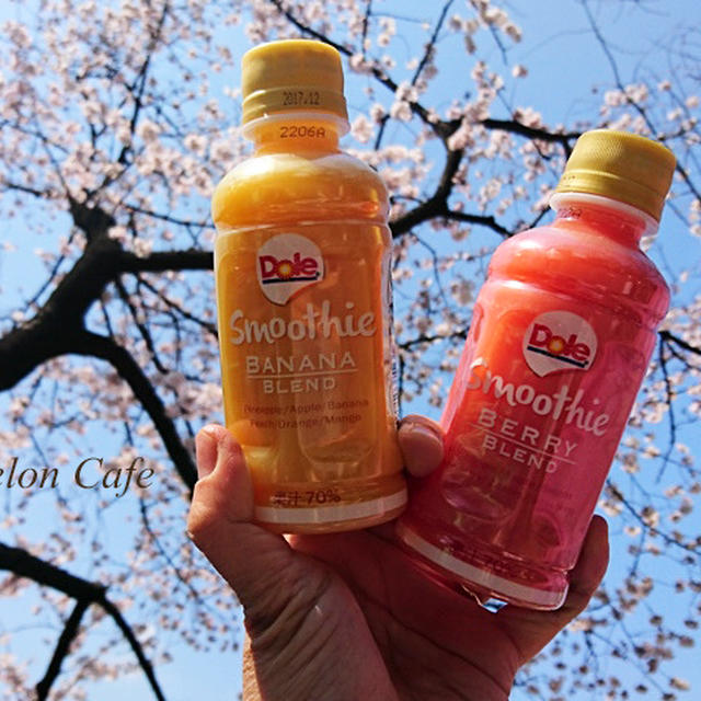 【お花見とモニター】上野恩賜公園(上野公園)の桜を眺めながら、Doleスムージーを飲んできました☆「キレイの力を持ち歩こう！いつでも、どこでもスムージータイム」