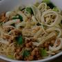 シンプル塩味☆えのき納豆混ぜうどん