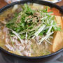 ピリ辛豚袋麺鍋。【フレーバー何でもOK・袋麺鍋・豚こま鍋】