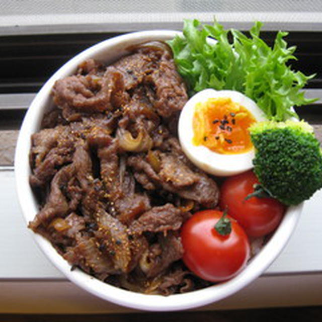 今日のお弁当　－牛丼！－