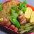 昨日の残りで、大豆のコロッケ弁当(娘弁)