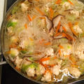 【スープ】鶏ひき肉と白菜の春雨スープ