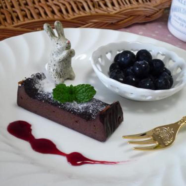 ちょっぴりヘルシーなチョコレート風ケーキ作りました！