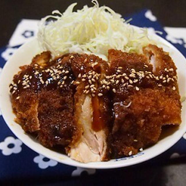 簡単～!!うまソースチキンカツ丼