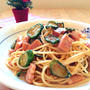 【干しきゅうりとベーコンでピリ辛パスタ☆】