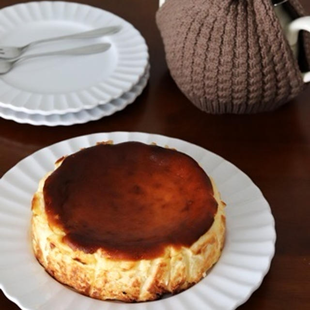 ルミさんレシピのバスク風チーズケーキ