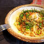【混ぜるだけ！】納豆となめ茸の和風おろしパスタ