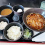 月見芋ミニ丼セット（温）にカレールーを添えて啜る（番外編）〜ゆで太郎〜