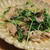 鶏のさがりと豆苗の炒め物