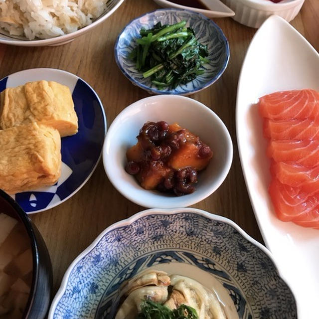 調味料を変えて食べくらべ「かぼちゃのいとこ煮」。