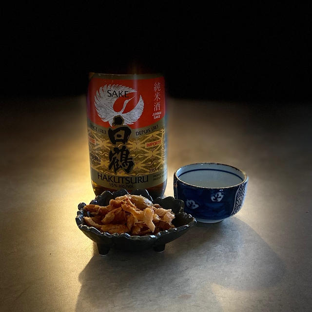 シャケフレークと日本酒