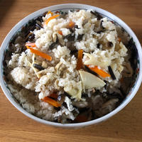 山菜おこわ作りました♪