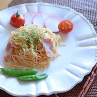 シャキシャキ野菜と一緒にたらこ焼きそば♪